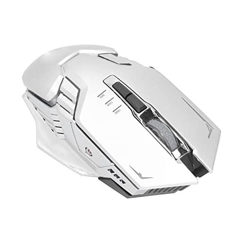 PUSOKEI Kabellose Optische Maus, Intelligente Tragbare Kabellose LED-Gaming-Maus, mit USB-Empfänger, Rutschfester Dreidimensionaler Roller, für Notebook, Computer, Desktop von PUSOKEI
