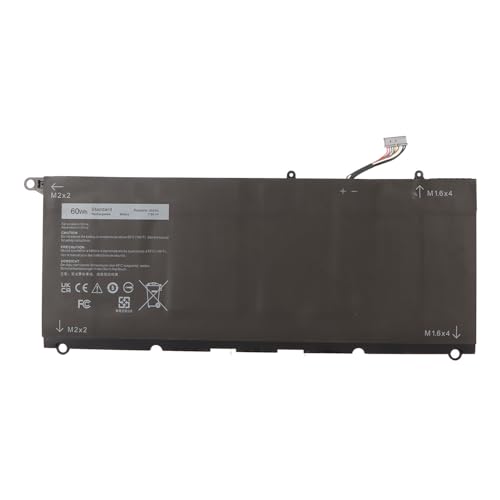 PUSOKEI Laptop-Akku für Dell XPS13D 9343 1808T XPS13D 9343 3708 XPS13D 9343 1708, 60WH 7,6V Notebook-Akku für XPS 13 9 350 350 13 9350 D1608 13 9350 D1708 13 9350 D2608 13 93 50 D2708 von PUSOKEI