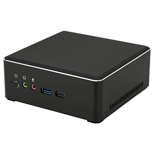 PUSOKEI PC, Quad Core 4K Desktop Computer, AMD Ryzen7 2700U CPU, Vega 10 Grafik GPU, WiFi 802.11 B/g/n/ac, BT 4.2, RJ45 1000M, für Windows 10 (EU-Stecker 16 GB DDR4 + 512 GB von PUSOKEI