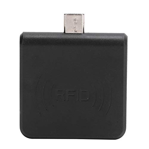 PUSOKEI Mobiler RFID-Leser, OTG USB-Kartenleser für Mobiltelefone Micro-USB-Schnittstelle UHF-RFID-Handheld-Writer für Windows XP/CE / 7/10(schwarz) von PUSOKEI