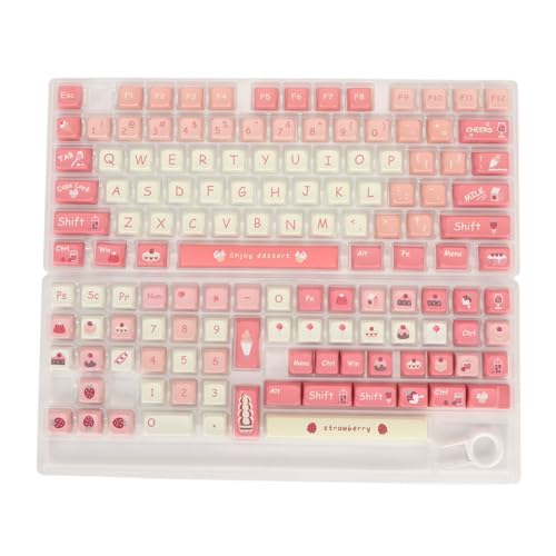 PUSOKEI Pudding Tastenkappen, 135 Tasten, PBT Tastenkappen Set, Universelle XDA-ähnliche Höhen Tastenkappen, für Mechanische Tastatur 61 87 96 98 104 108 von PUSOKEI