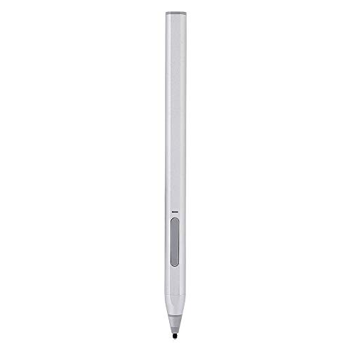 PUSOKEI Smart Tablet Stylus Pen, USB-Akku-Unterstützung 4096 Druckempfindlich, Neigungswinkel, magnetische Absaugung, für Microsoft Surface Pro 5 6 7(Silber) von PUSOKEI