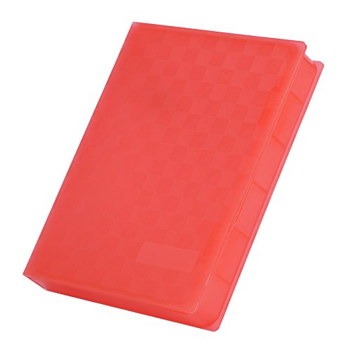 PUSOKEI Staubdichtes, Feuchtigkeitsbeständiges und Antistatisches 2,5-Zoll-PP-Material-Festplattenschutzgehäuse mit Öffnungsdesign für 2,5-Zoll-Festplatte und SSD (Rot) von PUSOKEI