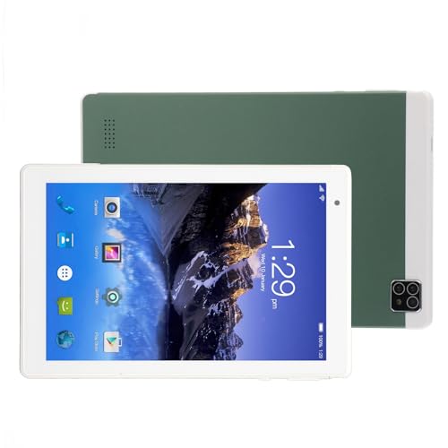 PUSOKEI Tablet 8 Zoll Tablet mit Android 10, 4 GB RAM, 64 GB ROM, Octa Core CPU, IPS HD Touchscreen, Dual HD Kamera, Augenschutz, Dual Band WiFi, BT, Dual Card Calling Tablet(Grün) von PUSOKEI