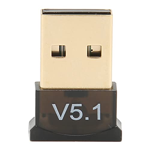 PUSOKEI USB BT Adapter V5.1, Laufwerksfreier Tragbarer Kabelloser BT 5.1 Adapter mit Großer Abdeckung für Privatanwender, Praktisch und Praktisch von PUSOKEI