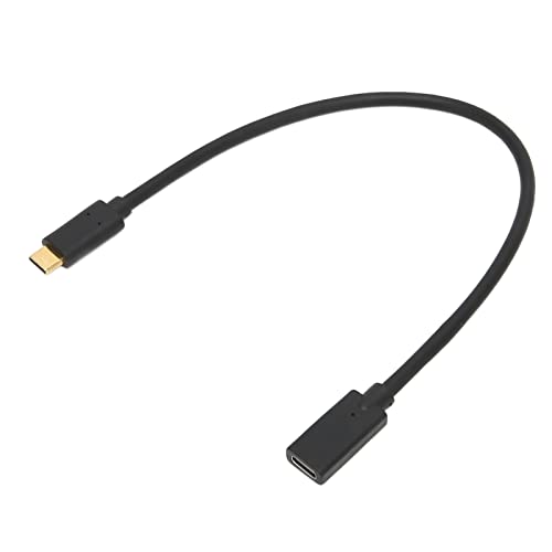 PUSOKEI USB-C-zu-USB-C-Kabel, 10-G-Typ-C-Stromversorgungs-Schnellladekabel, 4K-Typ-C-Buchse auf Typ-C-Stecker für MacBook Pro, Leicht und Tragbar (0,3 Meter/1,0 Fuß) von PUSOKEI