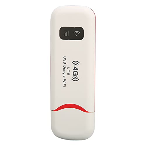 PUSOKEI WLAN Router, 4G LTE USB Modem, Mobiler WLAN Router, Tragbarer WLAN Router mit SIM Kartensteckplatz, Hotspot Stick, Bis zu 10 Benutzer, weiß PUSOKEI WLAN Router, 4G LTE USB Modem, Mobiler WLAN Router, Tragbarer WLAN Router mit SIM Kartensteckplatz, Hotspot Stick, Bis zu 10 Benutzer, weiß von PUSOKEI