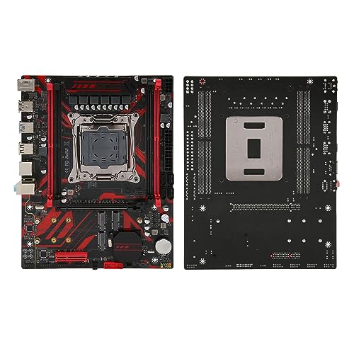 PUSOKEI X99 LGA 2011 V3 Motherboard mit DDR4 4 Kanal Steckplätzen, Dual M.2, Gigabit LAN Karte fürCore i7 und E5 V3/V4 Prozessoren von PUSOKEI