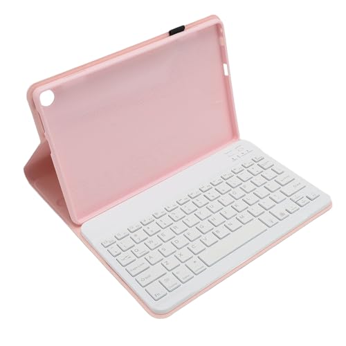 Tablet-Hülle für Tab M10 Gen 3 10,1 Zoll, Universelle Ultradünne Tablet-Hülle mit Abnehmbarer BT-Tastatur, Vielseitiger Ständer, Tragbare Reisehülle aus PU-Leder (PINK) von PUSOKEI