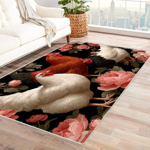 PUSRDEO Mikro Pflanzen Kunst Teppich Huhn Extra Weich Und Langlebig Für Büro Lounge Terrasse Mit Einfacher Wartung(Zyan)-240x300cm von PUSRDEO