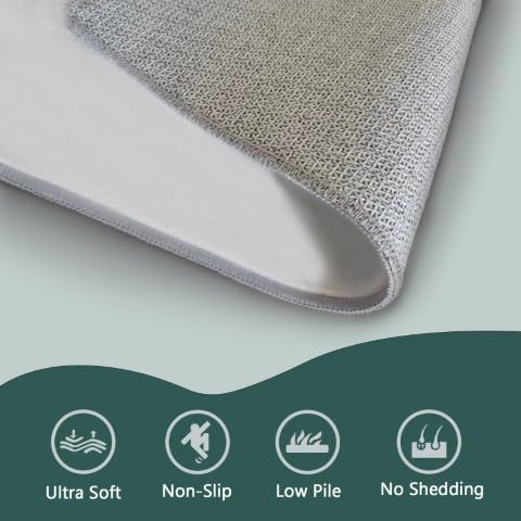 PUSRDEO Minimalistischer Design Teppich Mehrfarbig Kreis Flauschig Perfekt Für Esszimmer Flur Balkon Mit Und Einfacher Reinigung(Palme)-90x120cm von PUSRDEO