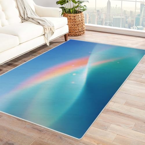 PUSRDEO Minimalistischer Kunst Teppich Lichtpunkt Für Arbeitszimmer Studio Wohnbereich Mit Gummirücken Anti-Rutsch Dick Haltbar(lila)-240x300cm von PUSRDEO