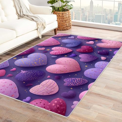 PUSRDEO Pflanzen Digitale Fantasie Teppich Wittling rutschfeste Basis Dicke Qualität Leicht Rein Für Studio Küchennische Haltbar(Rot)-210x270cm von PUSRDEO