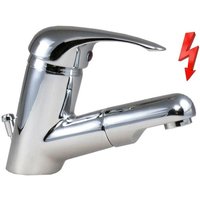 Niederdruck Waschtischarmatur MIX ausziehbare Brause, mit Ablauf-Garnitur, Chrom Niederdruck Waschtischarmatur MIX ausziehbare Brause, mit Ablauf-Garnitur, Chrom von PUTEUS