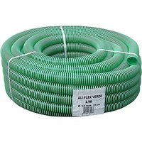 Druck- Saugschlauch grün mit weißer pvc Spirale 1 1/2 Rolle 25 Meter knickfest von PUTEUS