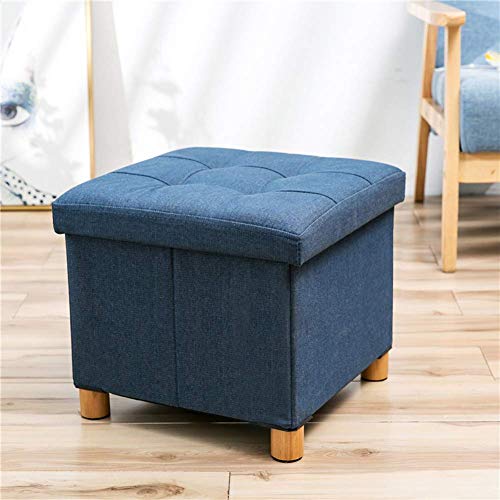 PUTHLLA Aufbewahrungsboxen Ottoman Adults Foot Stool Rest Faltbare Fußschemel Pouffes Multifunktionshocker Stuhl für Wohnzimmer Schlafzimmer von PUTHLLA
