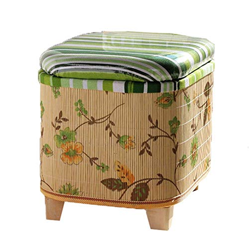 PUTHLLA Aufbewahrungsboxen Ottomane Erwachsene Fußhocker Ruhe Holzmaterial Fußhocker Pouffes Multifunktionshocker Stuhl Für Wohnzimmer Schlafzimmer von PUTHLLA