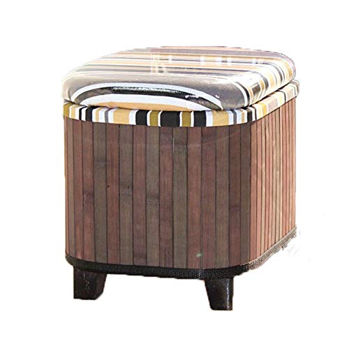PUTHLLA Aufbewahrungsboxen Ottomane Erwachsene Fußhocker Ruhe Holzmaterial Fußhocker Pouffes Multifunktionshocker Stuhl Für Wohnzimmer Schlafzimmer von PUTHLLA