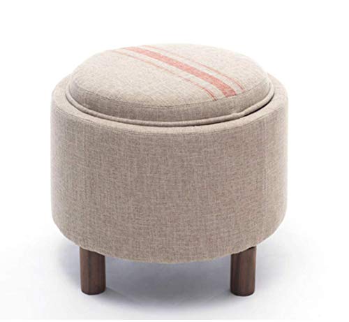 PUTHLLA Aufbewahrungsboxen Ottomane Erwachsene Fußhocker Ruhe Runde Form Teetisch Fußhocker Pouffes Multifunktionshocker Stuhl Für Wohnzimmer Schlafzimmer PUTHLLA Aufbewahrungsboxen Ottomane Erwachsene Fußhocker Ruhe Runde Form Teetisch Fußhocker Pouffes Multifunktionshocker Stuhl Für Wohnzimmer Schlafzimmer von PUTHLLA