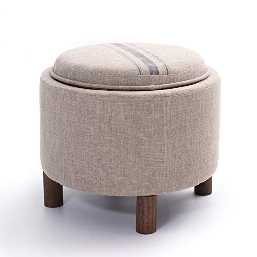PUTHLLA Aufbewahrungsboxen Ottomane Erwachsene Fußhocker Ruhe Runde Form Teetisch Fußhocker Pouffes Multifunktionshocker Stuhl Für Wohnzimmer Schlafzimmer PUTHLLA Aufbewahrungsboxen Ottomane Erwachsene Fußhocker Ruhe Runde Form Teetisch Fußhocker Pouffes Multifunktionshocker Stuhl Für Wohnzimmer Schlafzimmer von PUTHLLA