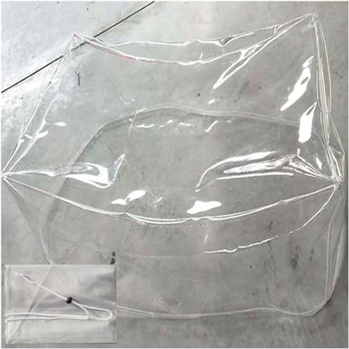 PUTHLLA Transparente Abdeckung für Gartenmöbel-Sets, strapazierfähige Würfel-Terrassenabdeckung für Sofa, Stuhl, Schrank, anpassbare Größe (99,9 x 60,4 x 149,9 cm), transparente Kunststoffabdeckung von PUTHLLA