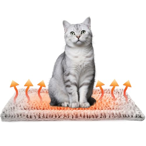 PUTINEI Selbstheizende Decke für Katzen & Hunde, Haustiere Wärmematte, Waschbare Welpen Thermodecke, Selbstwärmende Winter Wärme Hundematte, Hund rutschfest Wärmedecke, Grau, Größe S 50x60cm PUTINEI Selbstheizende Decke für Katzen & Hunde, Haustiere Wärmematte, Waschbare Welpen Thermodecke, Selbstwärmende Winter Wärme Hundematte, Hund rutschfest Wärmedecke, Grau, Größe S 50x60cm von PUTINEI