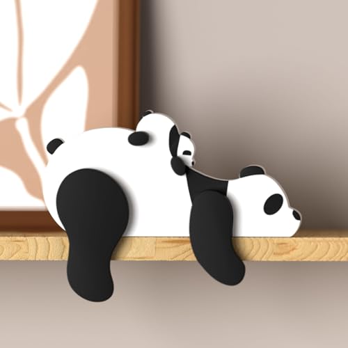 PUTSKA Woodland Nursery Decor - Wooden Animal for Baby Boy Nursery Decor, Forest Decoration for Room, Shelf, Bedroom (Panda) von PUTSKA