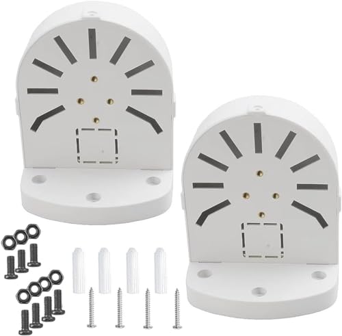 PUYREEINN 2 Pack Dome Kamera Junction Box, Sicherheit Dome Kamera Halter, CCTV IP Überwachung Kameras Halter, ABS Plastik Indoor Outdoor Dome Kamera Mount von PUYREEINN