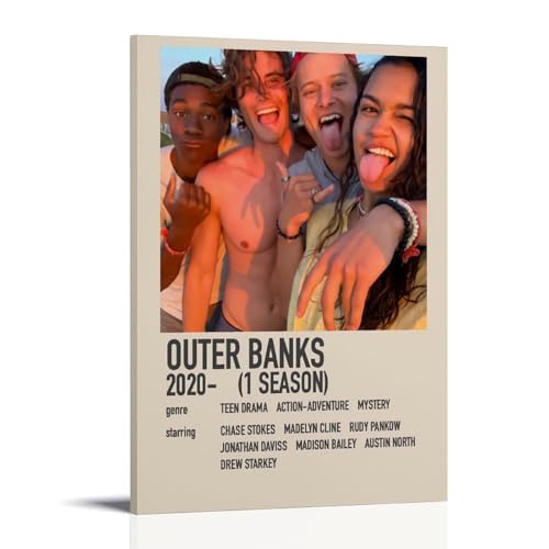 Outer Banks Filmwandposter für Zimmer, ästhetisches Leinwandposter, Wandkunst, Wohnzimmer, Schlafzimmer, Dekoration, Poster, 20 x 30 cm, Rahmenstil Outer Banks Filmwandposter für Zimmer, ästhetisches Leinwandposter, Wandkunst, Wohnzimmer, Schlafzimmer, Dekoration, Poster, 20 x 30 cm, Rahmenstil von PUYT
