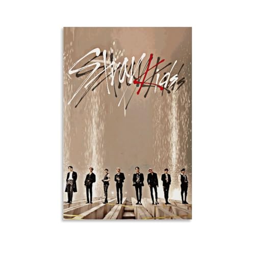 Stray Kids Poster "All in Music", K-Pop-Schlafzimmer-Poster, Leinwand-Poster, Wandkunst, Wohnzimmer, Schlafzimmer, Dekoration, Poster, 20 x 30 cm, ungerahmter Stil Stray Kids Poster "All in Music", K-Pop-Schlafzimmer-Poster, Leinwand-Poster, Wandkunst, Wohnzimmer, Schlafzimmer, Dekoration, Poster, 20 x 30 cm, ungerahmter Stil von PUYT