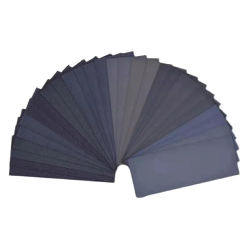 15 Stück 400–3000 feines Schleifpapier-Sortiment, Nass- und Trockenschleifpapier, verschiedene Packungen for Schleifen von Holz, Metallen, Polierblättern von PUYUNA