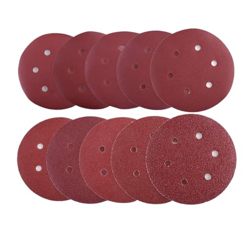 6 Zoll Löcher 150MM Schleifscheiben 60-2000 Körnung Beflockungsschleifpapier Exzenterschleifer Klett-Aluminiumoxid-Schleifpapier (100)(320) von PUYUNA