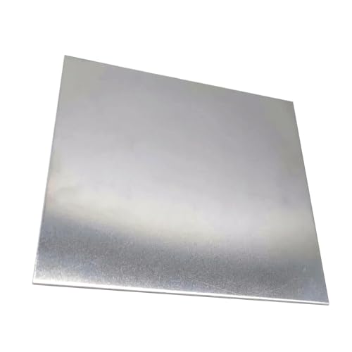 Aluminiummetall Aluminiumblechplatte Metallbleche for Basteln 0,5 mm,8 1 2 3, mm/0, * 100 Stück(3 * 100 * 100Mm 1Pc) von PUYUNA