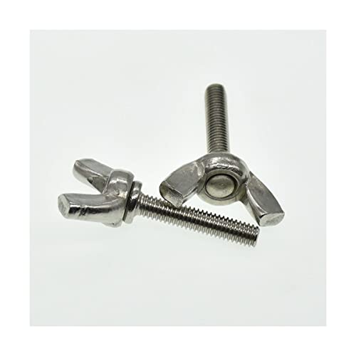 Flügelmuttern, Befestigungselemente, Flügelschraube aus Edelstahl 304, Flügelschraube, Klaue, Schrauben von Hand festziehen, Flügelmuttern(M6 45mm (5pcs))(M8 25mm(2pcs)) von PUYUNA