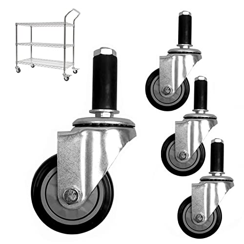 Hochleistungs-Lenkrollen, Hochleistungs-Trolley-Rolle, Werkbank-Rolle, Gummi-Ersatzrollen, 4 Zoll (3 Zoll)(4in) von PUYUNA