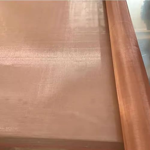 Messinggewebe, Kupferdrahtfilter, Kupferdrahtgewebe, reines Kupfersieb, hochdichtes Filtergewebe, Abschirmfilter, Verunreinigungen gegen Störungen(Brass 1x1m, 30 mesh)(Purple1x1m,10 mesh) von PUYUNA