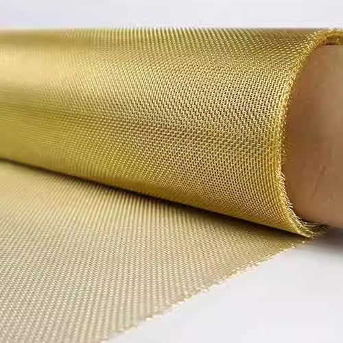 Messinggewebe, Kupferdrahtgewebe, reines Kupfersieb, Haushaltsfiltergewebe, DIY-Füllmaterial for dichte Filtergewebe, Fensterschutz (Messing 1 x m, 40 Maschen)(Brass 1x1m,40 mesh) von PUYUNA