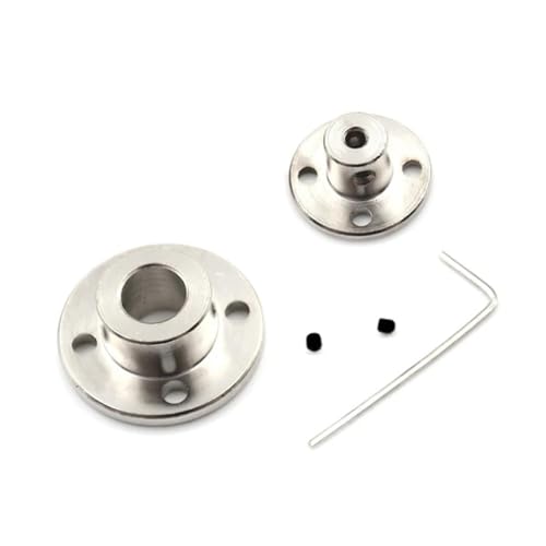 Rigid Flange Coupling Connector, 3/3.17/4/5/6/6.35/7/8/10/11/12/mm Rigid Flange Coupling Motor Guide Shaft Coupler Connector With Screw(A 10mm) 2pc(A 6.35mm) von PUYUNA