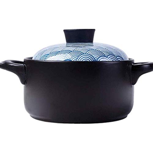 Ton-Auflauftopf, Keramik-Kochtopf Auflauf-Kocher Hochtemperatur-Keramik-Kleiner Auflauf Suppentopf Gas-Gesundheits-Suppentopf von PUYUNA