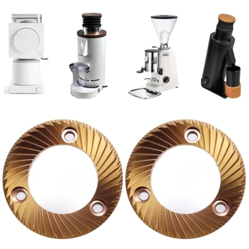 2pic Mehrzweck-Espressomühle, 64 mm, flache Grate für DF64, DF64P, DF64E, DF64V, Mazzer Super Jolly und Mini-E, Anfim Caimano und CODY II, Lagom P64, Fellow Ode (Version 2022 oder höher) von PUZZLEQ