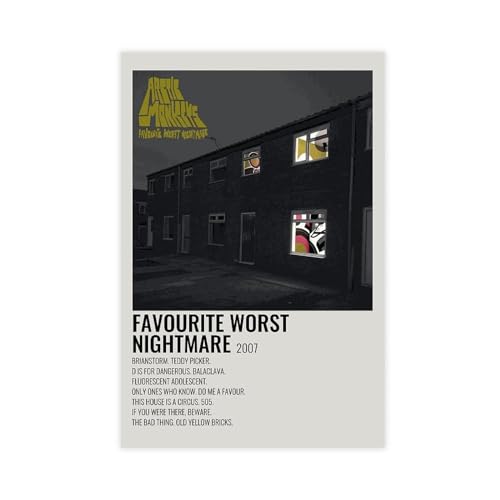 Arctic Monkeys Favourite Worst Nightmare Spotify Leinwandposter Wandkunst Dekor Druck Bild Gemälde für Wohnzimmer Schlafzimmer Dekoration ungerahmt 20 x 30 cm Arctic Monkeys Favourite Worst Nightmare Spotify Leinwandposter Wandkunst Dekor Druck Bild Gemälde für Wohnzimmer Schlafzimmer Dekoration ungerahmt 20 x 30 cm von PUrrre