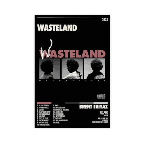 Brent Faiyaz Poster Ödland Album Cover Poster Leinwand Poster Wandkunst Dekor Druck Bild Gemälde für Wohnzimmer Schlafzimmer Dekoration ungerahmt 40 x 60 cm Brent Faiyaz Poster Ödland Album Cover Poster Leinwand Poster Wandkunst Dekor Druck Bild Gemälde für Wohnzimmer Schlafzimmer Dekoration ungerahmt 40 x 60 cm von PUrrre