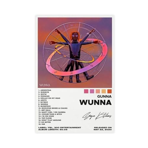 Gunna Poster Wunna Album Cover Poster Leinwand Poster Wandkunst Dekor Druck Bild Gemälde für Wohnzimmer Schlafzimmer Dekoration ungerahmt 30 x 45 cm Gunna Poster Wunna Album Cover Poster Leinwand Poster Wandkunst Dekor Druck Bild Gemälde für Wohnzimmer Schlafzimmer Dekoration ungerahmt 30 x 45 cm von PUrrre