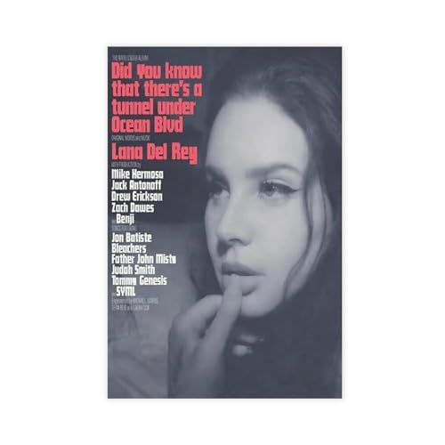 Lana Del Did You Know That There's A Tunnel Under Ocean Blvd Musikalbum Leinwand Poster Wandkunst Dekor Bild Gemälde für Wohnzimmer Schlafzimmer Dekoration ungerahmt 30 x 45 cm Lana Del Did You Know That There's A Tunnel Under Ocean Blvd Musikalbum Leinwand Poster Wandkunst Dekor Bild Gemälde für Wohnzimmer Schlafzimmer Dekoration ungerahmt 30 x 45 cm von PUrrre