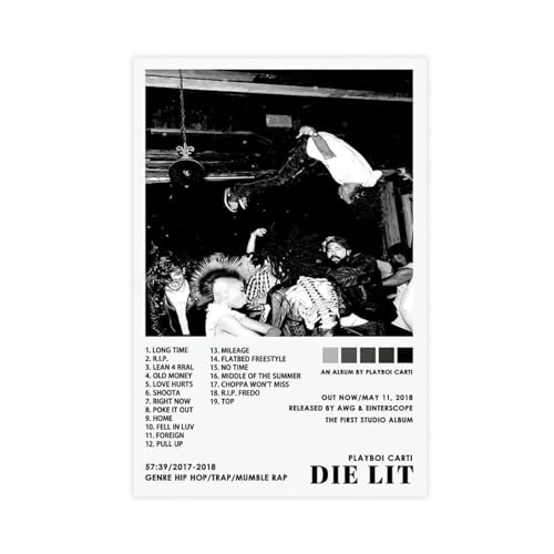 Playboi Carti Poster Die Lit Rap Album Cover Leinwand Poster Schlafzimmer Dekor Sport Landschaft Büro Zimmer Dekor Geschenk Unrahmen-Stil 50 x 75 cm Playboi Carti Poster Die Lit Rap Album Cover Leinwand Poster Schlafzimmer Dekor Sport Landschaft Büro Zimmer Dekor Geschenk Unrahmen-Stil 50 x 75 cm von PUrrre