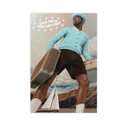 Tyler, The Creator Call Me If You Get Lost, Musikalbum-Poster, Leinwand, Poster, Schlafzimmer, Dekoration, Sport, Landschaft, Büro, Raumdekoration, Geschenk, ungerahmt, 30 x 45 cm Tyler, The Creator Call Me If You Get Lost, Musikalbum-Poster, Leinwand, Poster, Schlafzimmer, Dekoration, Sport, Landschaft, Büro, Raumdekoration, Geschenk, ungerahmt, 30 x 45 cm von PUrrre