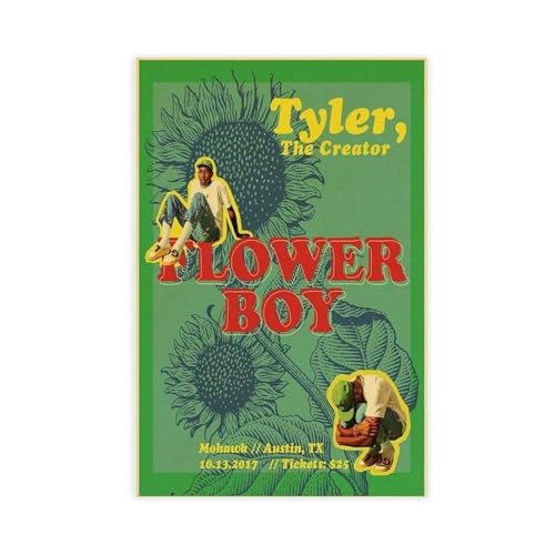 Tyler, The Creator Poster Flower Boy Musikalbum Poster 1 Leinwand Poster Schlafzimmer Dekor Sport Landschaft Büro Zimmer Dekor Geschenk ungerahmt 30 x 45 cm von PUrrre