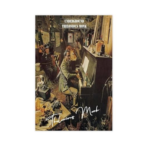 Underground Thelonious Monk Musikalbum Leinwand Poster Schlafzimmer Dekor Sport Landschaft Büro Zimmer Dekor Geschenk Unrahmen-Stil 40 x 60 cm Underground Thelonious Monk Musikalbum Leinwand Poster Schlafzimmer Dekor Sport Landschaft Büro Zimmer Dekor Geschenk Unrahmen-Stil 40 x 60 cm von PUrrre