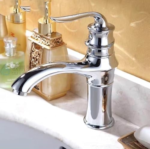Gold Einhebel-Waschtischarmaturen, schwarz, Kalt- und Heißmischer, Waschbecken, Wasserhahn, Küchenarmatur, Badezimmerzubehör, Chrom Gold Einhebel-Waschtischarmaturen, schwarz, Kalt- und Heißmischer, Waschbecken, Wasserhahn, Küchenarmatur, Badezimmerzubehör, Chrom von PVASROQWM