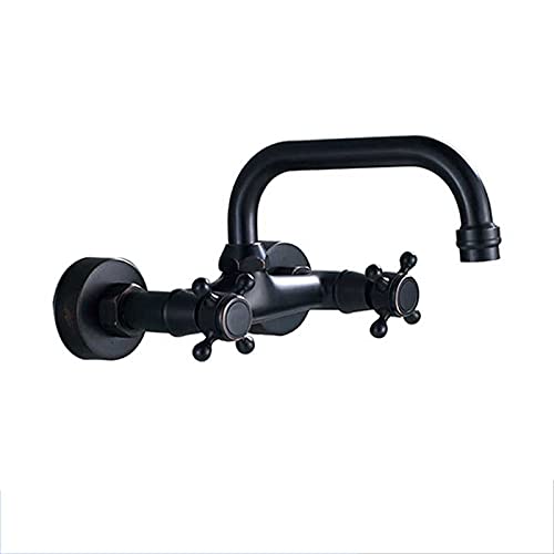 Klassische Antik Messing / Schwarz Bronze Waschbecken Wasserhahn Badezimmer Waschbecken Wasserhahn Wasserfall Auslauf Mischbatterie Wandhalterung Klassische Antik Messing / Schwarz Bronze Waschbecken Wasserhahn Badezimmer Waschbecken Wasserhahn Wasserfall Auslauf Mischbatterie Wandhalterung von PVASROQWM